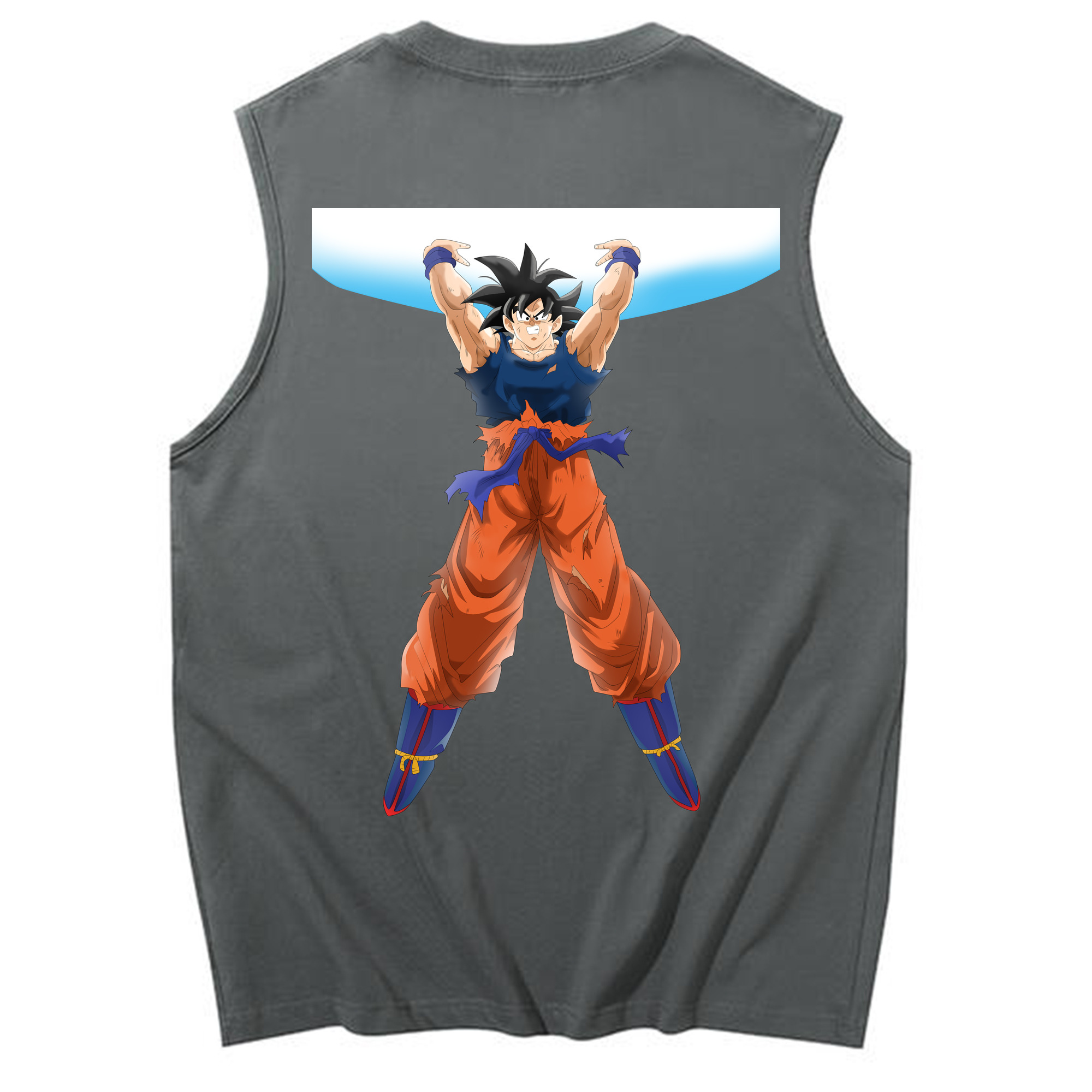 ドラゴンボール 孫悟空（そん ごくう）Son Goku カカロット DRAGON BALL Kakarotto コットン100％タンクトップ（背面プリント）